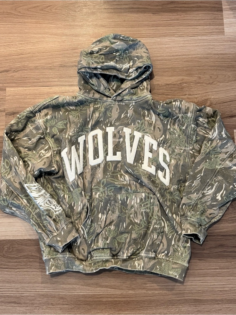 Darc Sport Green and Gray Camo Pullover Hoodie
